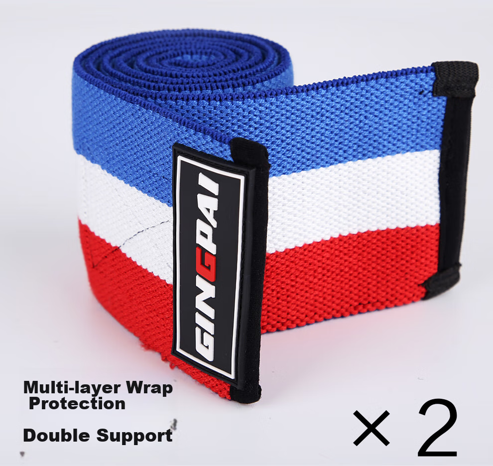 Gingpai Sport Fitness Elbow Brace for Men And Women, Sports Support, Weightlifting Strength Training Bench Press Power Bandage, Red And White Two-Pack 6
