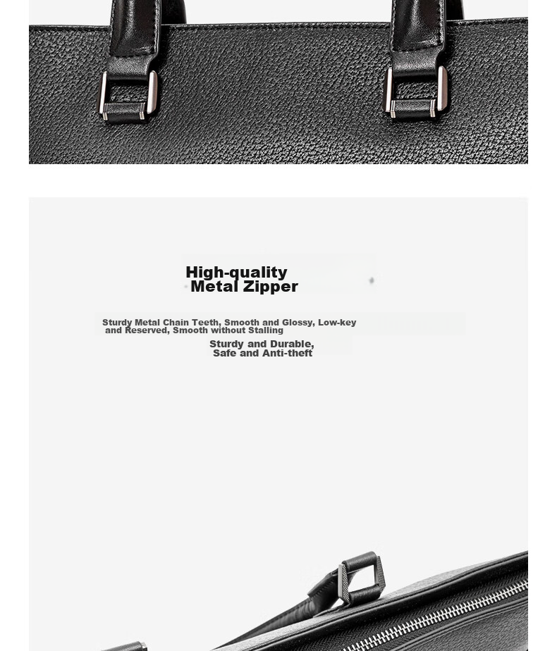 Aokang Men's Business Briefcase, Top-Grain Leather, Handheld Laptop Shoulder Crossbody Bag, Birthday Gift for Husband 6