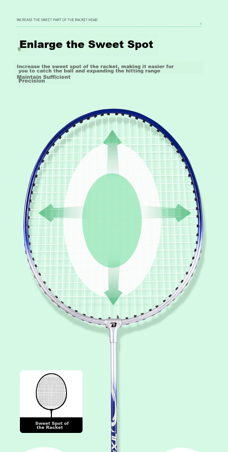DHS Badminton Racket Set of 3, Family Type E-TX202, Pre-Strung 3