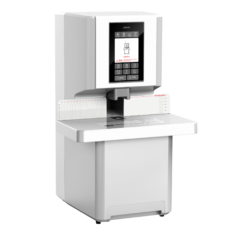 Deli 60mm Automatic Accounting Voucher Binding Machine 600-Sheet Financial Binding Electric Punching Binding Office File Riveting Hot Melt Binding Machine 3884S
