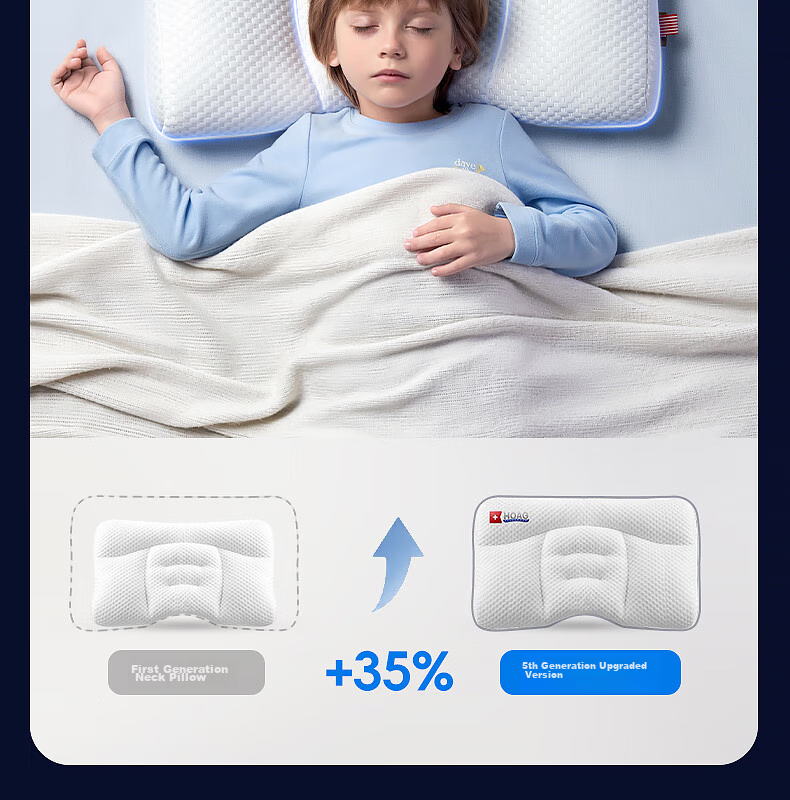 Hoag Children's Pillow for 6 Months to 3 Years Old, Baby Neck Support Pillow, Newly Designed H1 Stage 26