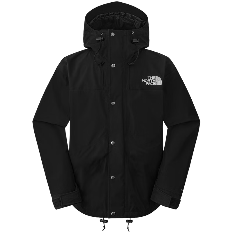 The North Face Windproof Single-Layer Hard Shell Jacket for Men, Outdoor, Black/JK3, XXL