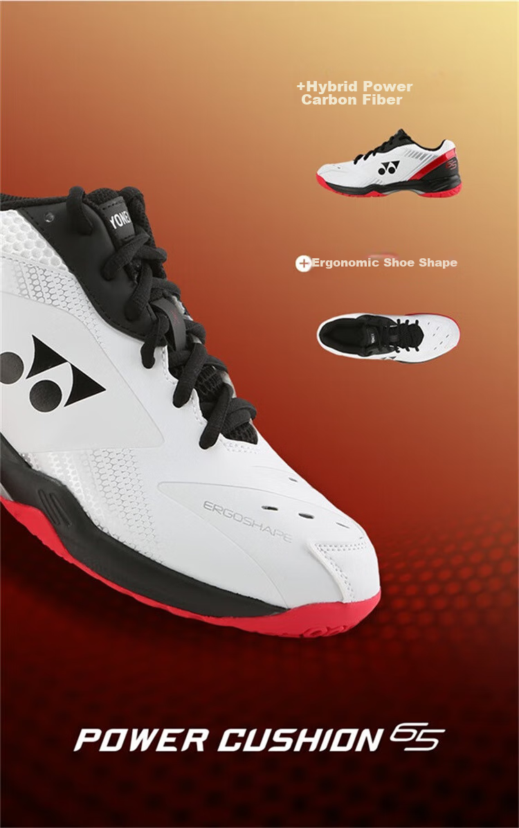YONEX YONEX Badminton Shoes SHB65X4EX Unisex Shock Absorption Durable Sports Shoes White Size 37 4