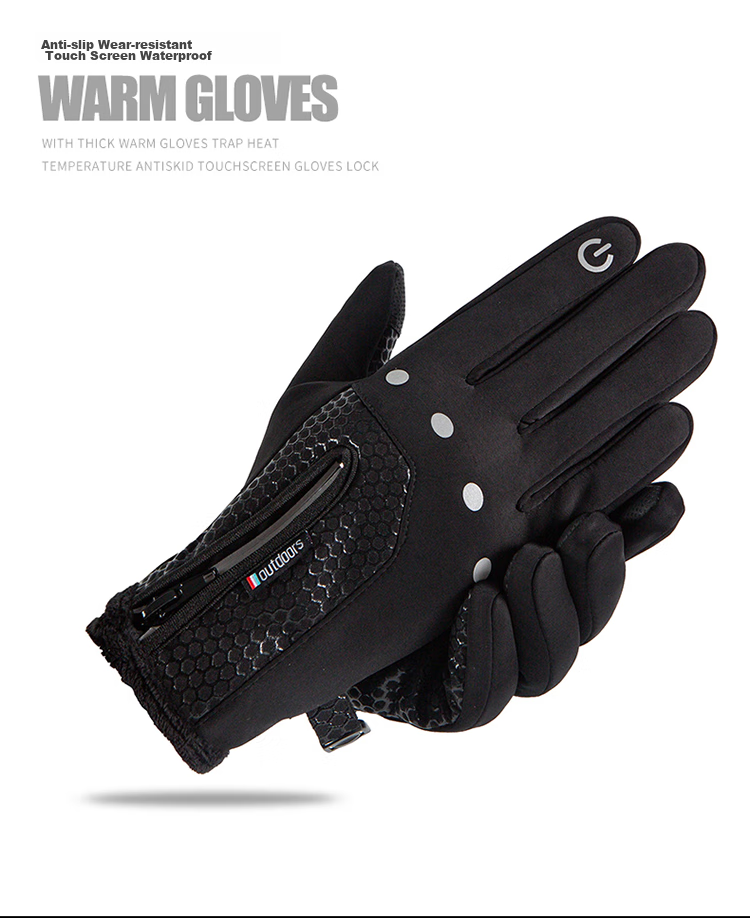 SolarStorm Winter Warm Gloves, Waterproof And Windproof, Fleece-Lined, Suitable for Men And Women, Touchscreen Compatible, Outdoor Cycling, Thickened Non-Slip Gloves 15