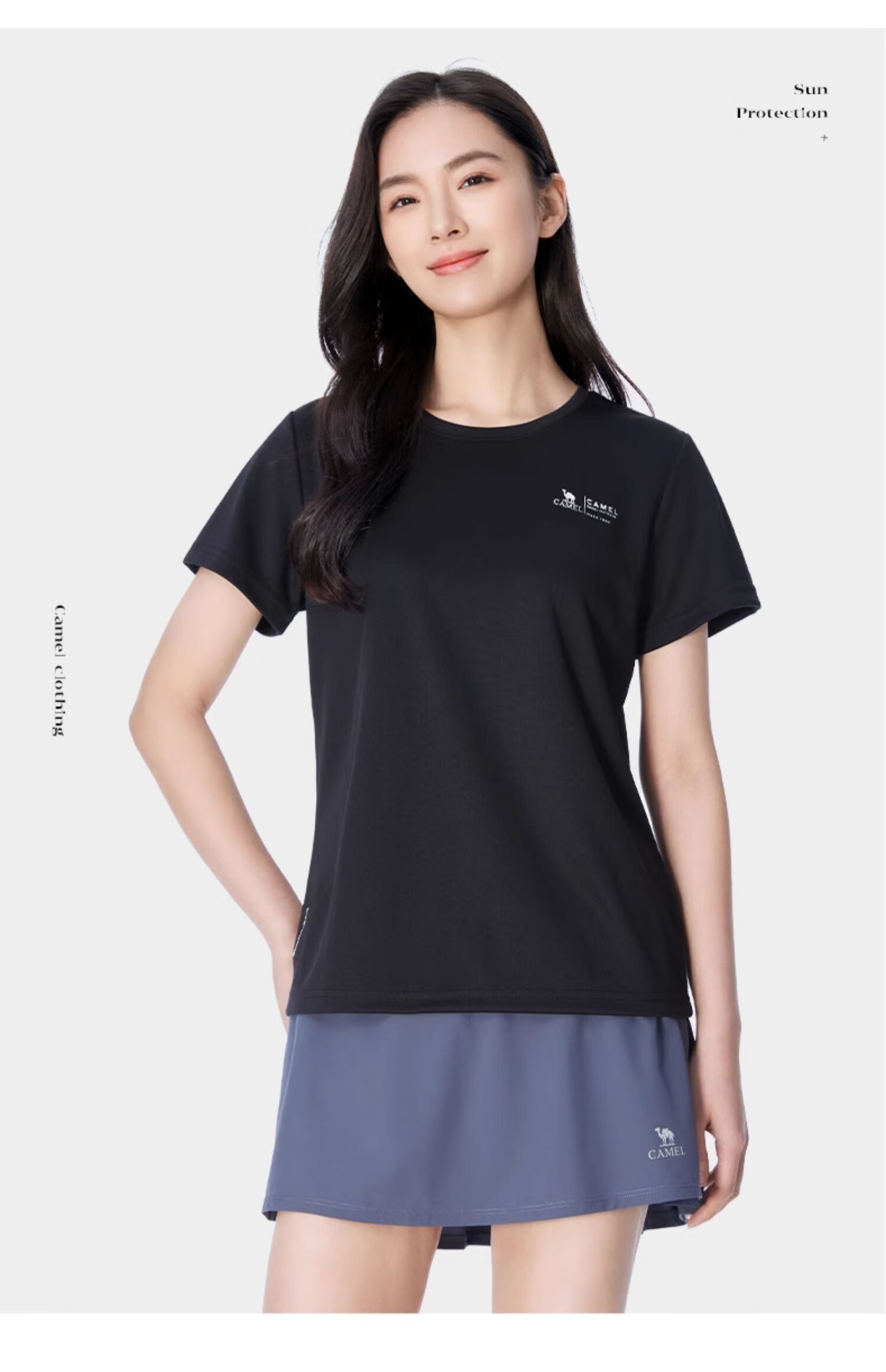 CAMEL Outdoor Quick-Dry T-Shirt Men Honeycomb Mesh Breathable Top Simple Sports Crew Neck Short Sleeve Women A24BZ00003 15