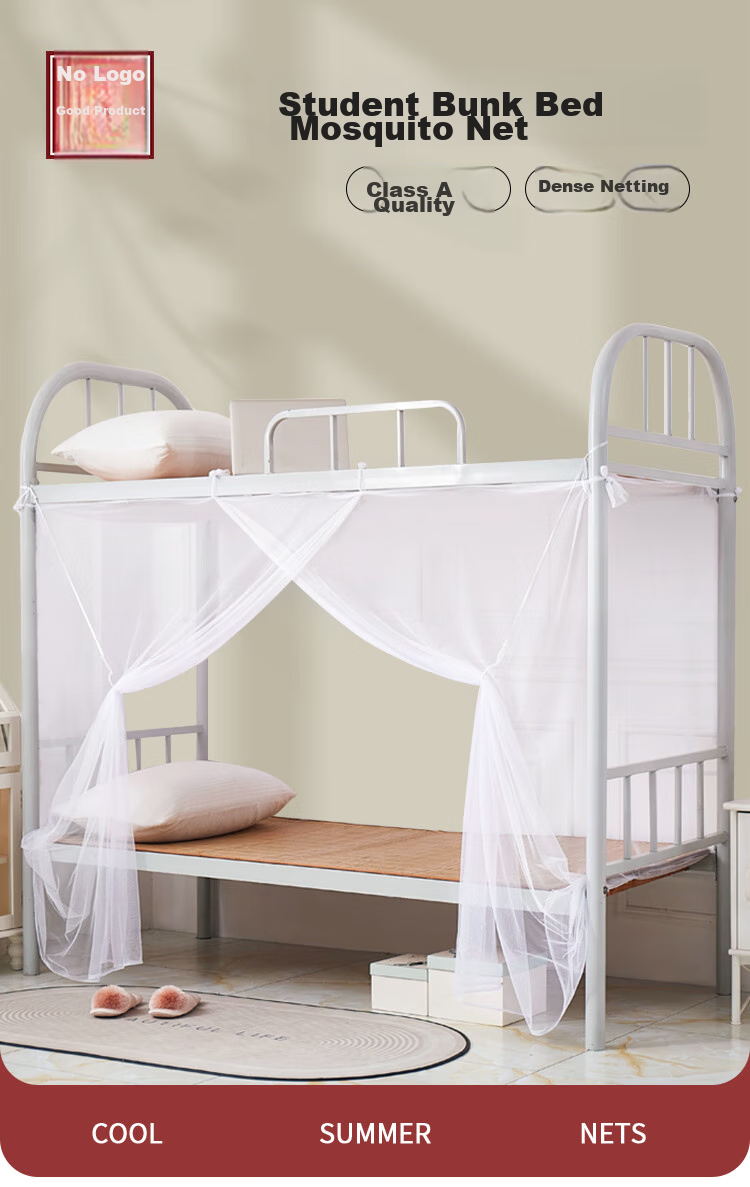 Wuyinliangpin Mosquito Net for Mothers, Babies, Children And Students, Bunk Bed Dormitory Single Double Door Mosquito Net with Dense Mesh, for 1.2-Meter Bed 1