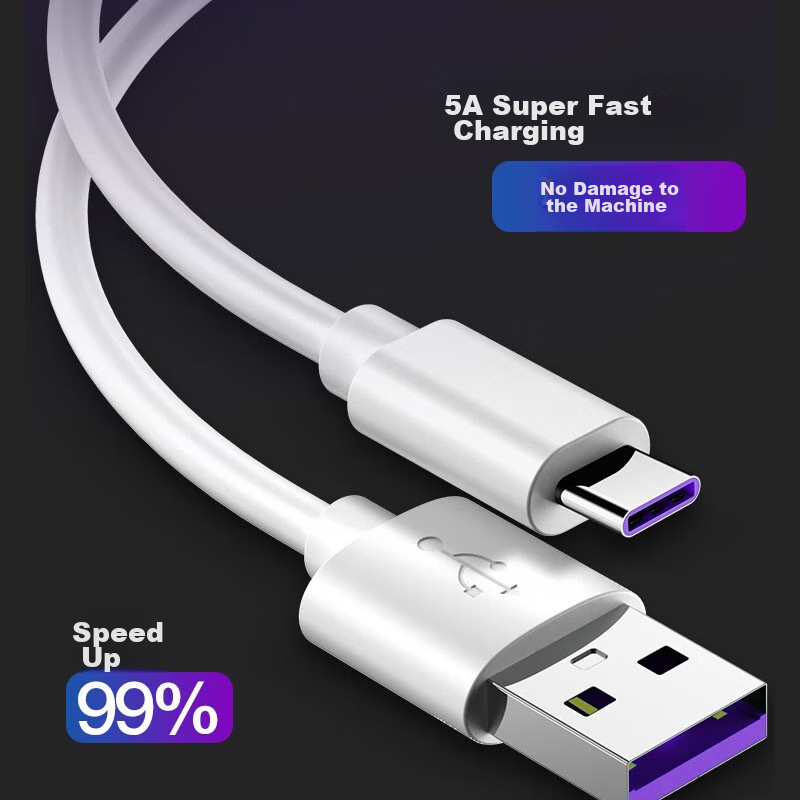 Кабель ZiTai Type-C, 6A Super Fast Charging 100W, для Huawei Honor Mate70/60/50/40pro/V80 и Xiaomi, 0.25 метра, белый