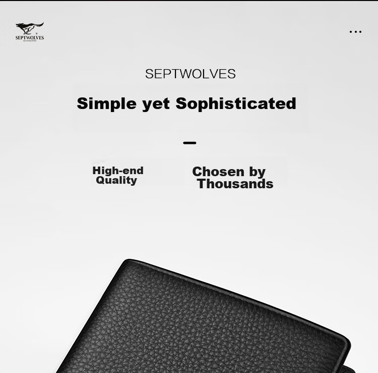 SEPTWOLVES Leather Coin Purse for Men, Wooden Gift Box, Birthday And Anniversary Present for Boyfriend, Husband, Or Father 3
