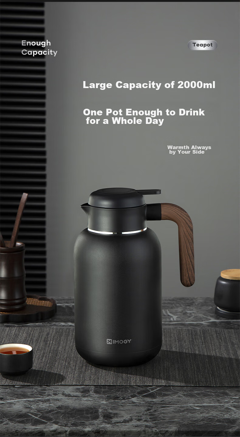 IMOGY IMOGY Insulated Thermos, Household Thermal Water Bottle, 316L Stainless Steel Large Capacity Hot Water Pot, Wedding Insulated Flask 5