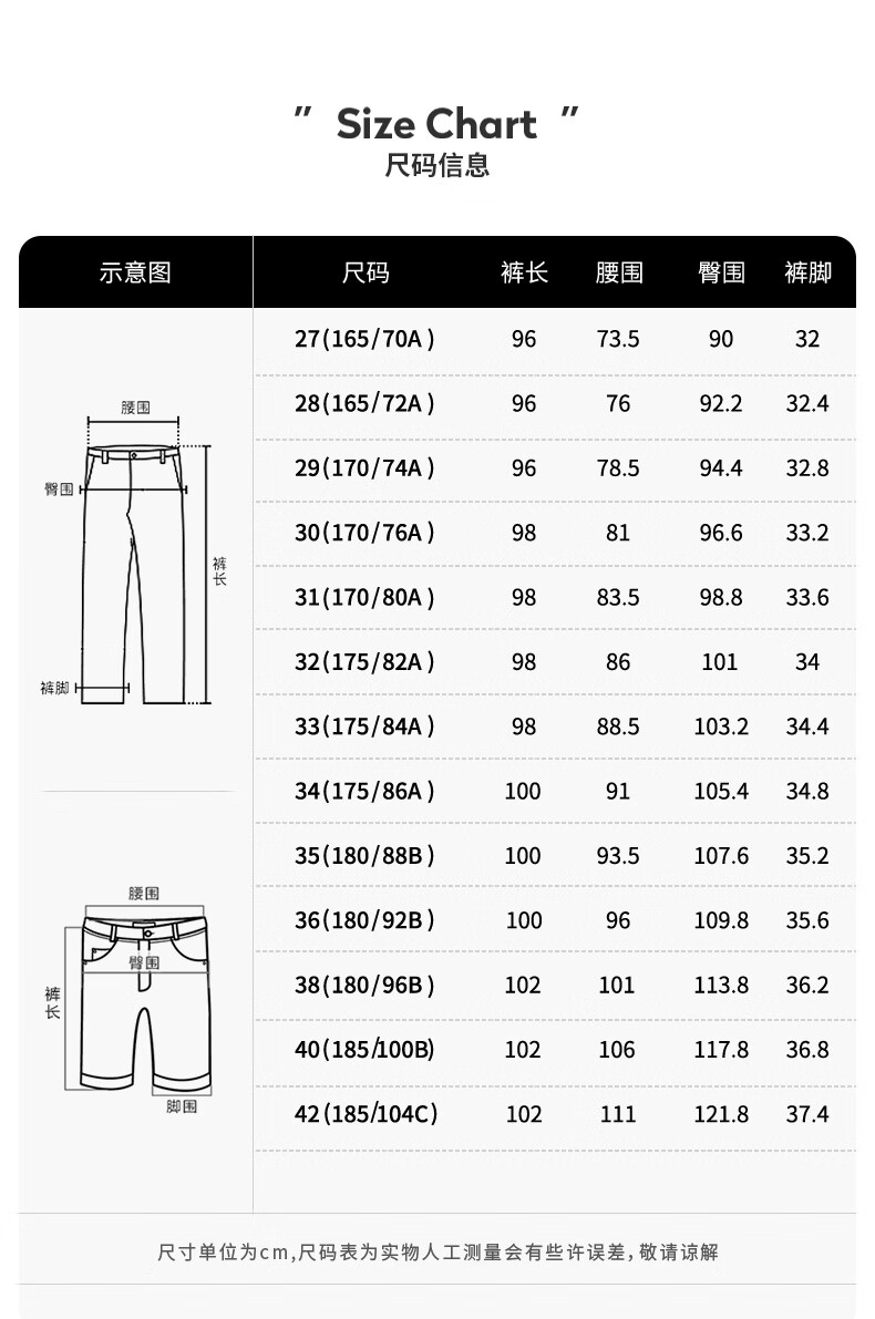 DANCING WOLVES [Lined with Fleece] Autumn And Winter Fashion Versatile Commuter Stretchy Men's Jeans, 015 Dark Gray, Size 28 3