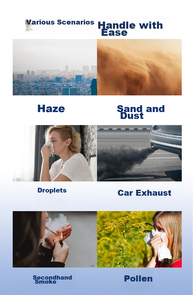 VIAN Dust Mask Industrial Dust Welding Grinding Painting Smoke Particle KN95 Dust Anti-Haze Mask 9502V+ Head-Mounted Versio 5