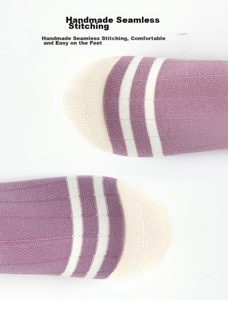MiiOW Children's Socks for Girls, Mid to Big Kids Cotton Socks, Student Baby Autumn And Winter Comfortable Breathable Versatile Casual Mid-Calf Socks 9