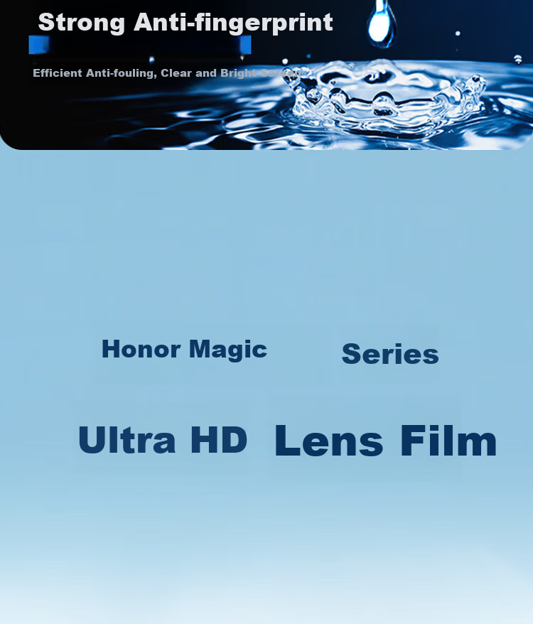 ESCASE [Two-Pack] Camera Lens Protector Tempered Glass Film Full Coverage for Honor Magicv3, Anti-Drop Anti-Fingerprint Glass Protective Film for Rear Camera 5