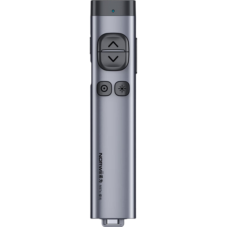 NORWII Laser Pointer with Bluetooth PPT Page-Turning Pen for Teachers, Remote Control Pen for Seewo Whiteboard LED LCD Screen TV Classroom All-In N97s Dual-Head Version Green Light