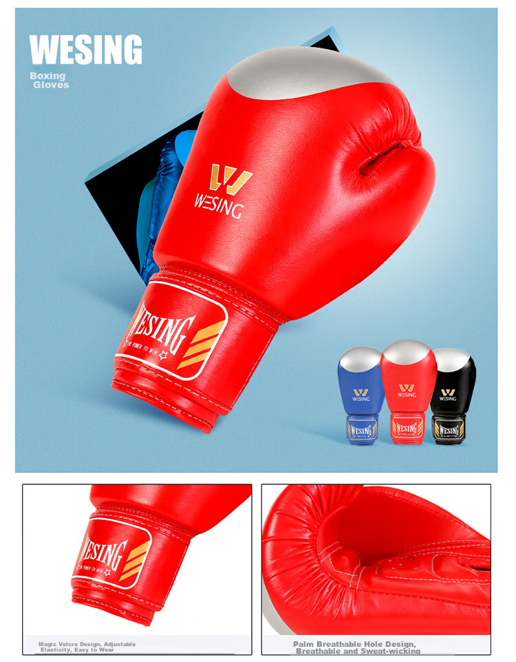 Jiurishan Sanda Protective Gear Set, Adult And Children Boxing Training Fitness Equipment Gloves [Five-Piece Set], Red, XXL 7