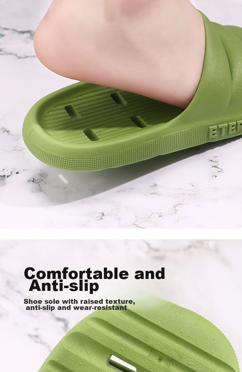 IQGD Slippers for Men And Women, Indoor/outdoor Home Bathroom Clogs, Couple Style, 2402 [Black], Size 36-37 7