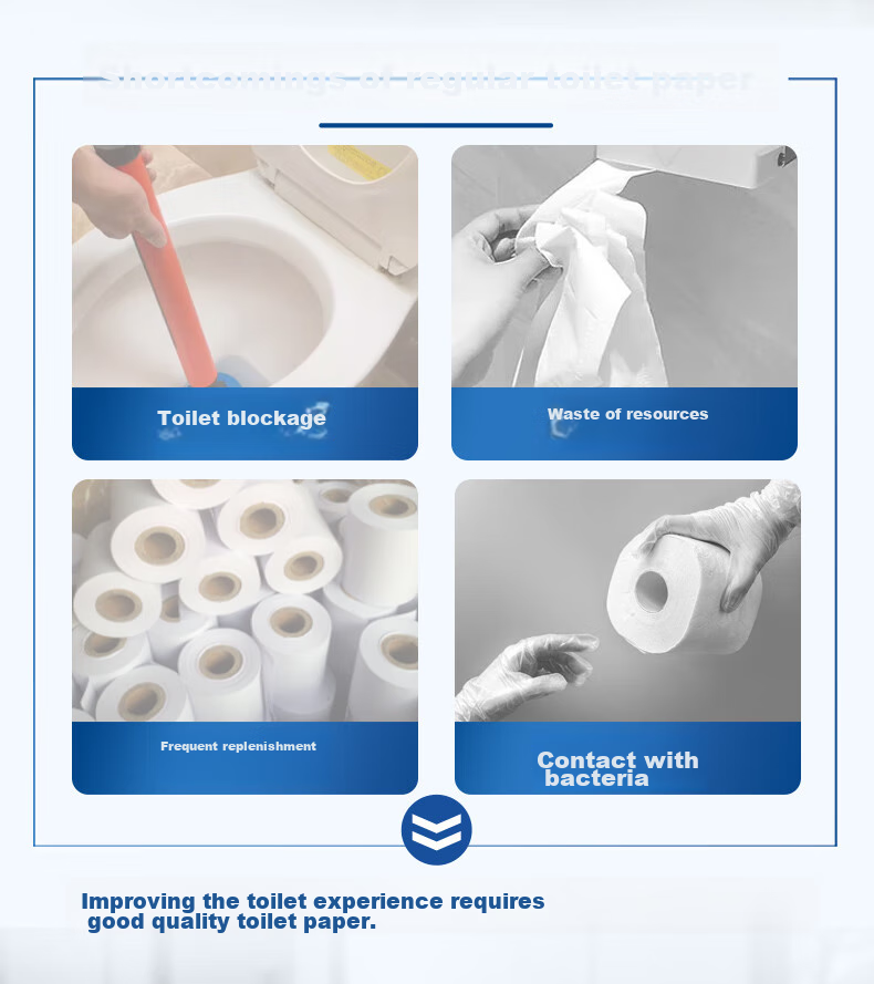 Feiyu Core-Center Pull Large Roll Toilet Paper, 2-Ply, 700g*12 Rolls, Supermarket Grade, No Contact, Whole Box FZ101 2