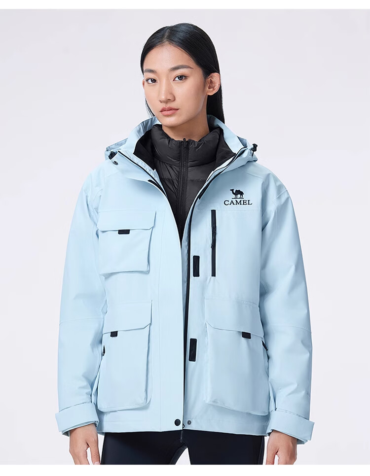 CAMEL [Rongyan] Outdoor Waterproof Down Liner Three-Proof Easy-Clean Cold-Resistant Warm Mountaineering Jacket M 13