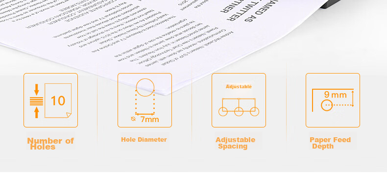KW-Trio 3-Hole 4-Hole Punch Machine Multi-Hole Office Puncher Adjustable Hole Spacing Punches up to 10 Pages 3
