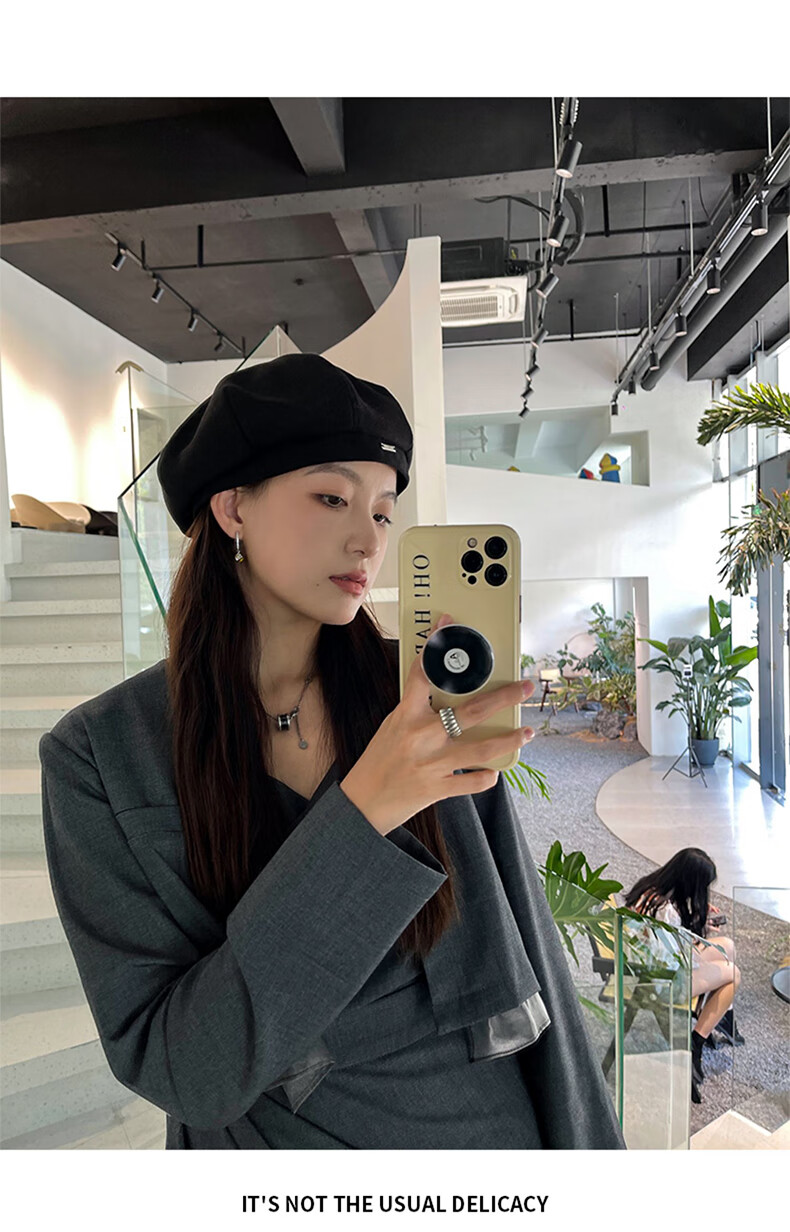 XUEXIMAN Japanese Style Painter Cap Women British Korean Versatile Small Face Beret 5