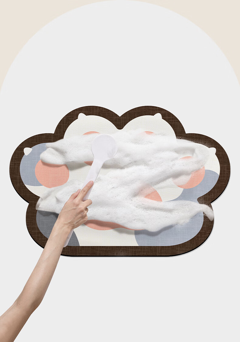 DeXi Bathroom Absorbent Mat, Cartoon Fun Foot Mat for Washroom And Bathroom Entrance, 51x76cm 14