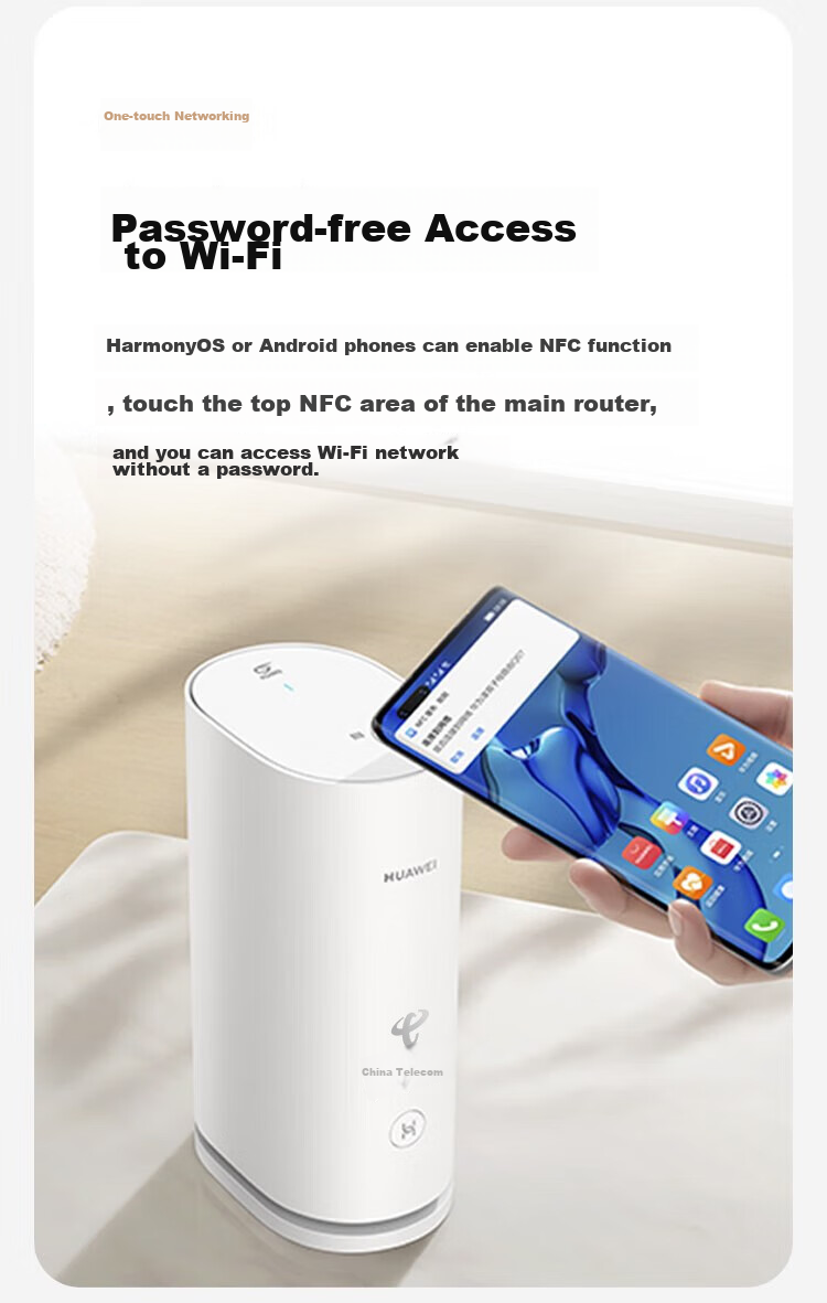 HUAWEI Q6 Telecom Version Lingxiao Parent-Child Router, WiFi 6+, Gigabit Port, 5G Home And Enterprise Villa-Grade Wireless Powerline Mesh E6 Parent-Child Set, All-Network Compatible 14