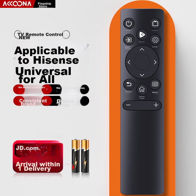 Accoona Universal Remote Control Compatible with Hisense Smart TV Vidda CN3A75, 3V75, 3A69, 3A57, 55-Inch, 65-Inch Vidda LCD TVs