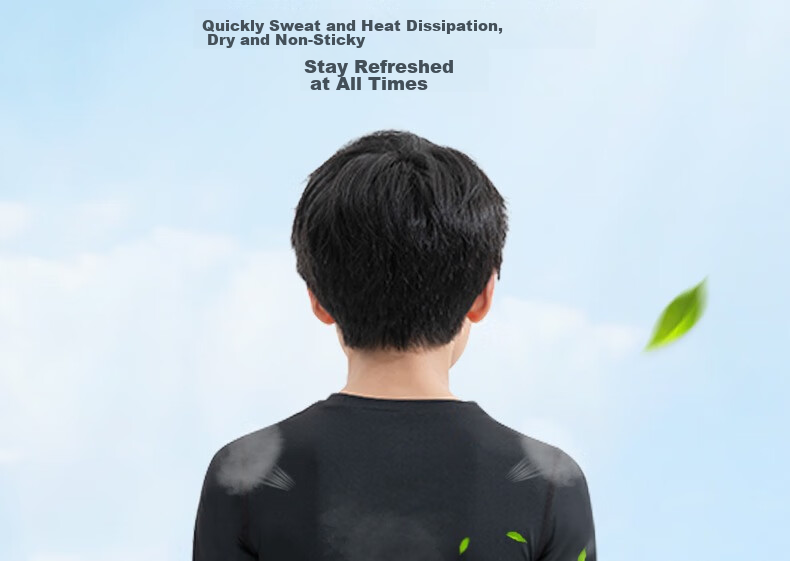 Li-Ning Children's Tight-Fitting Training Suit, Quick-Dry Sportswear Set, Breathable, for Boys And Girls, Autumn And Winter, Badminton Base Layer, Basketball And Soccer Uniform 25