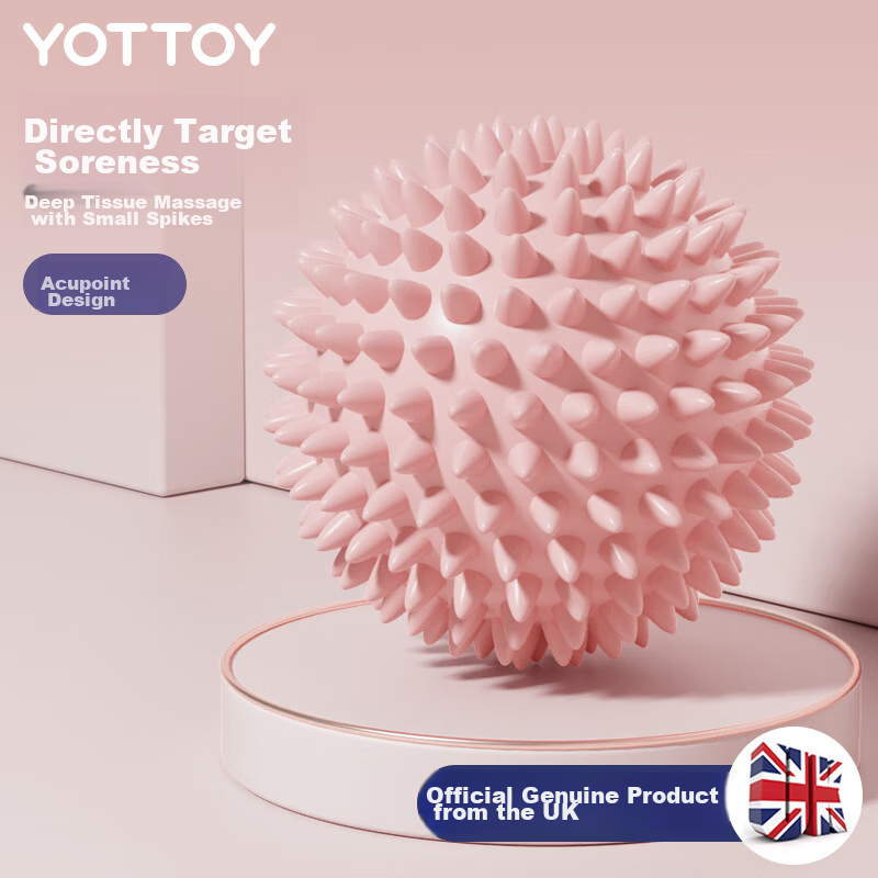 Массажный мяч Yottoy Fascia Ball, ежик, для точечного массажа стоп и шеи, йога, тренировки