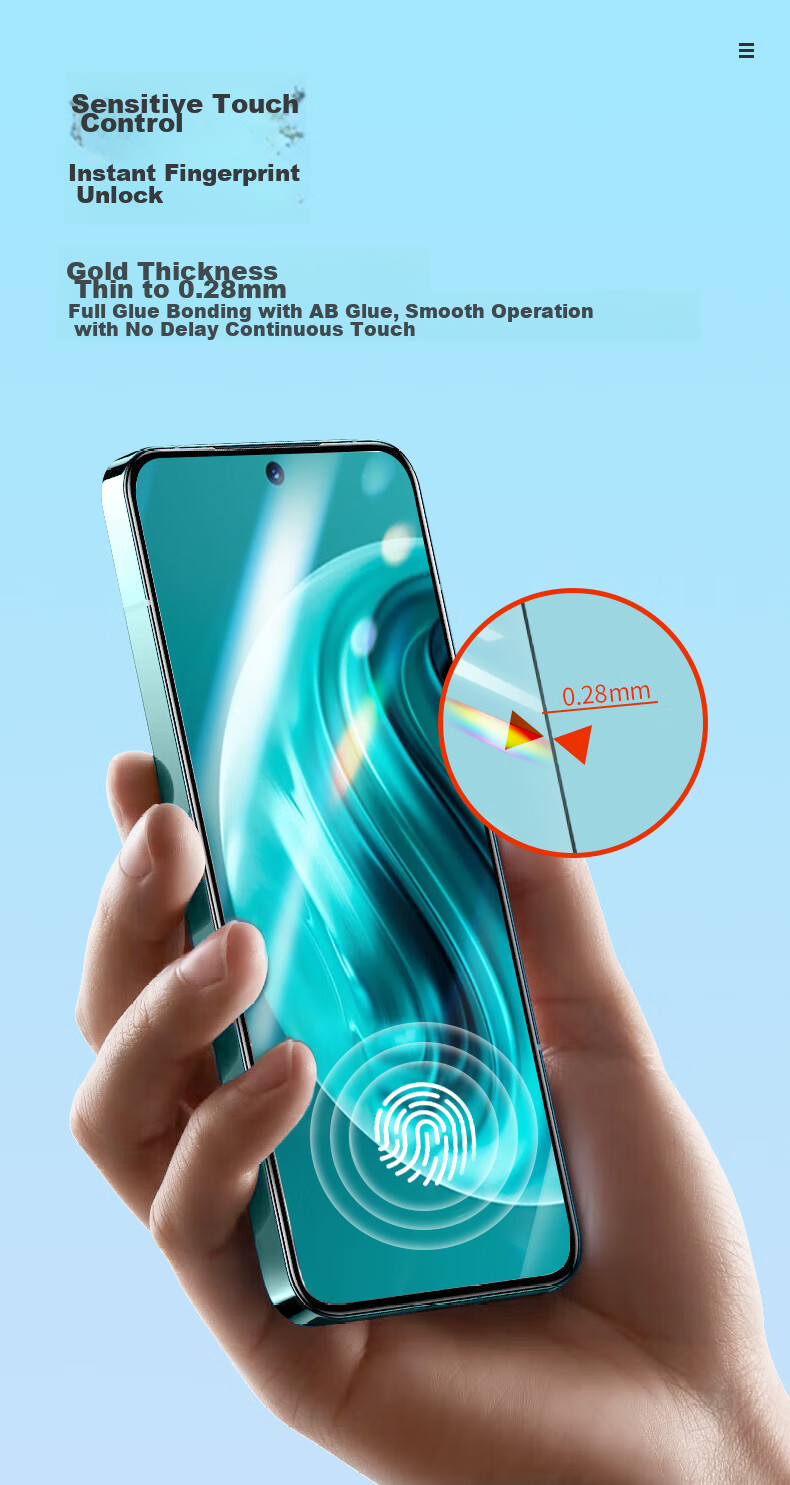 LLUNC [2-Pack] Tempered Glass Screen Protector for Huawei Enjoy 70 Pro, Full Coverage Ultra-Thin All-Glass Protective Film, Shatterproof Anti-Fingerprint Screen Film 12