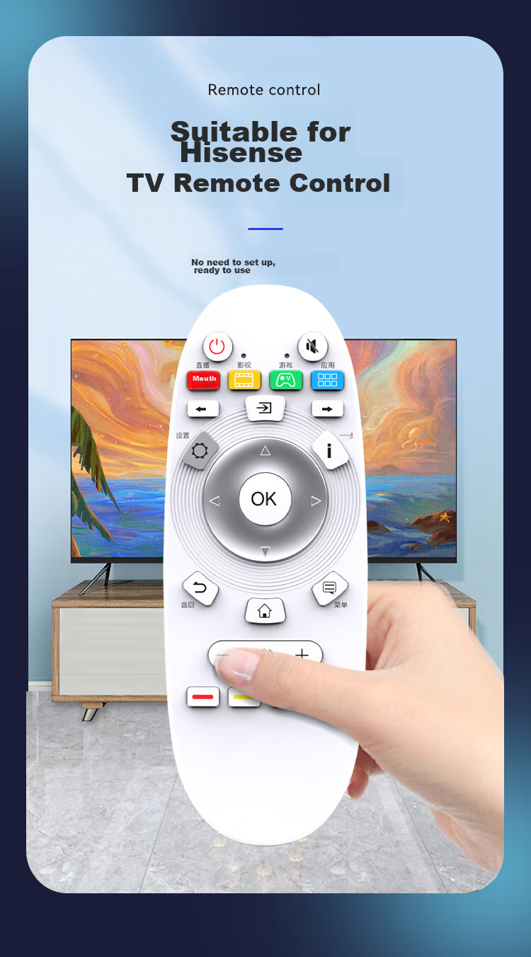 Accoona Universal Remote Control Compatible with Hisense TV Models CN3A57, CN3A17, CN3A75, CN3V75(0100), HZ32E35A, 60E3F 1