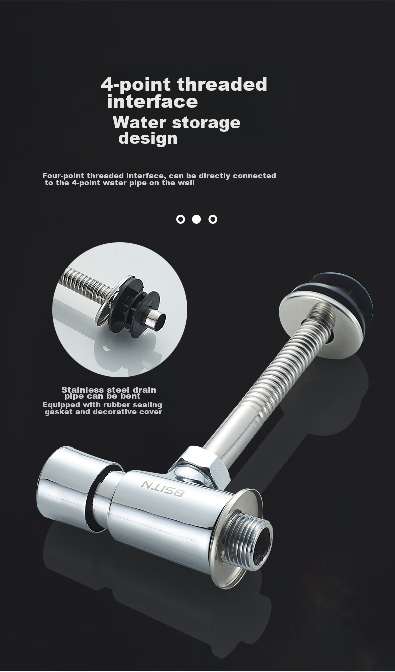 BSITN Bathroom Urinal Flush Valve, Brass Hand-Operated Flush Valve, Toilet Urinal Switch Valve B5003 8