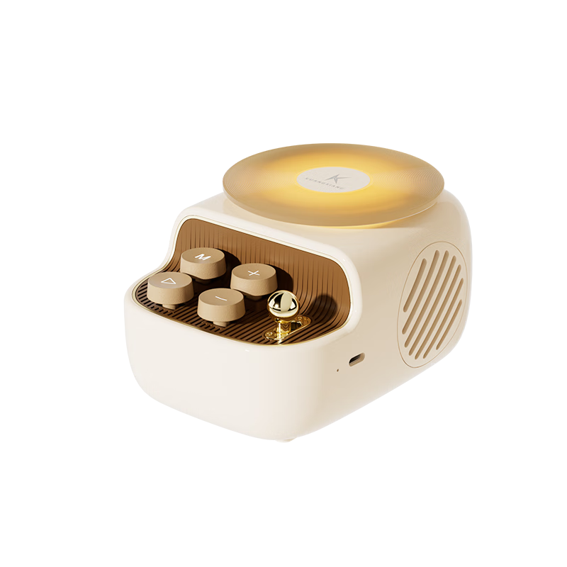 Kuangxiang Bluetooth Speaker with Karaoke, Aromatherapy, And Ambient Lighting, Dual Microphones, Adjustable Sound Atmosphere, Home Audio System with Retro Mechanical Buttons, Graduation Season Gift, K12 Gift Box Set