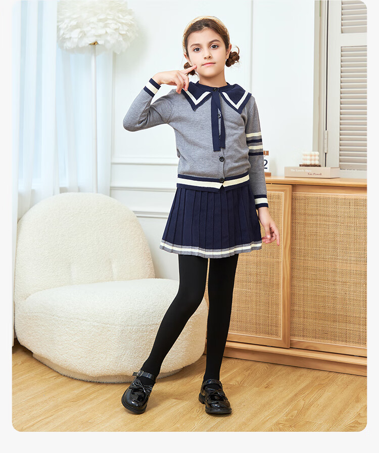 LangSha Children's Thin Tights, Girls' Leggings for Spring And Autumn, Non-Slip Comfortable Cute Versatile Children's Socks, Black, Size M, Recommended Height 70-90CM 17