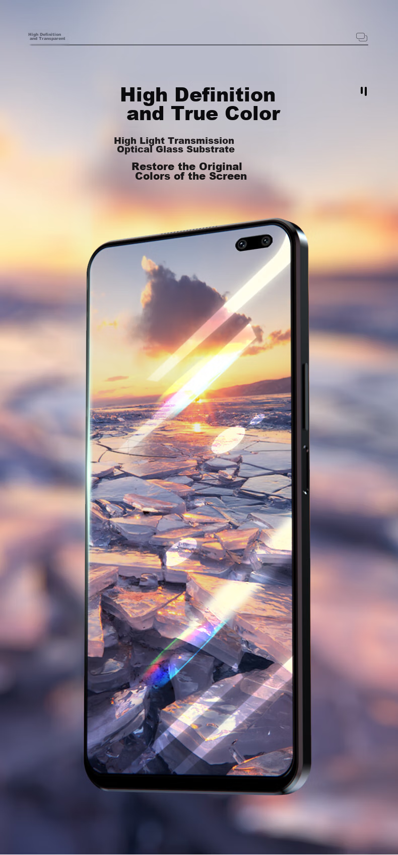 LLUNC [2-Pack] Tempered Glass Screen Protector for Redmi K30/K30s/Pro, Compatible with Redmi K30s Ultimate Edition And Commemorative Edition, Non-Full Screen Xiaomi Phone Film, HD Anti-Drop Protective Film 6