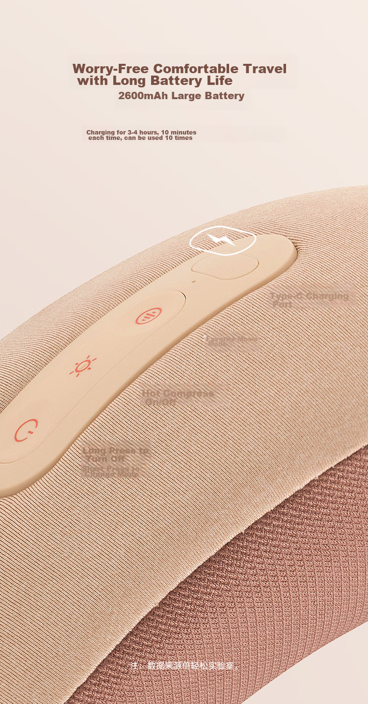 Breo Neck Massager, C2 Neck And Shoulder Massage Device, Pillow Ring U-Shaped Neck Pillow with Heat Therapy And Kneading Function, Birthday Gift for Mom, Wife, Boyfriend Or Girlfriend 18