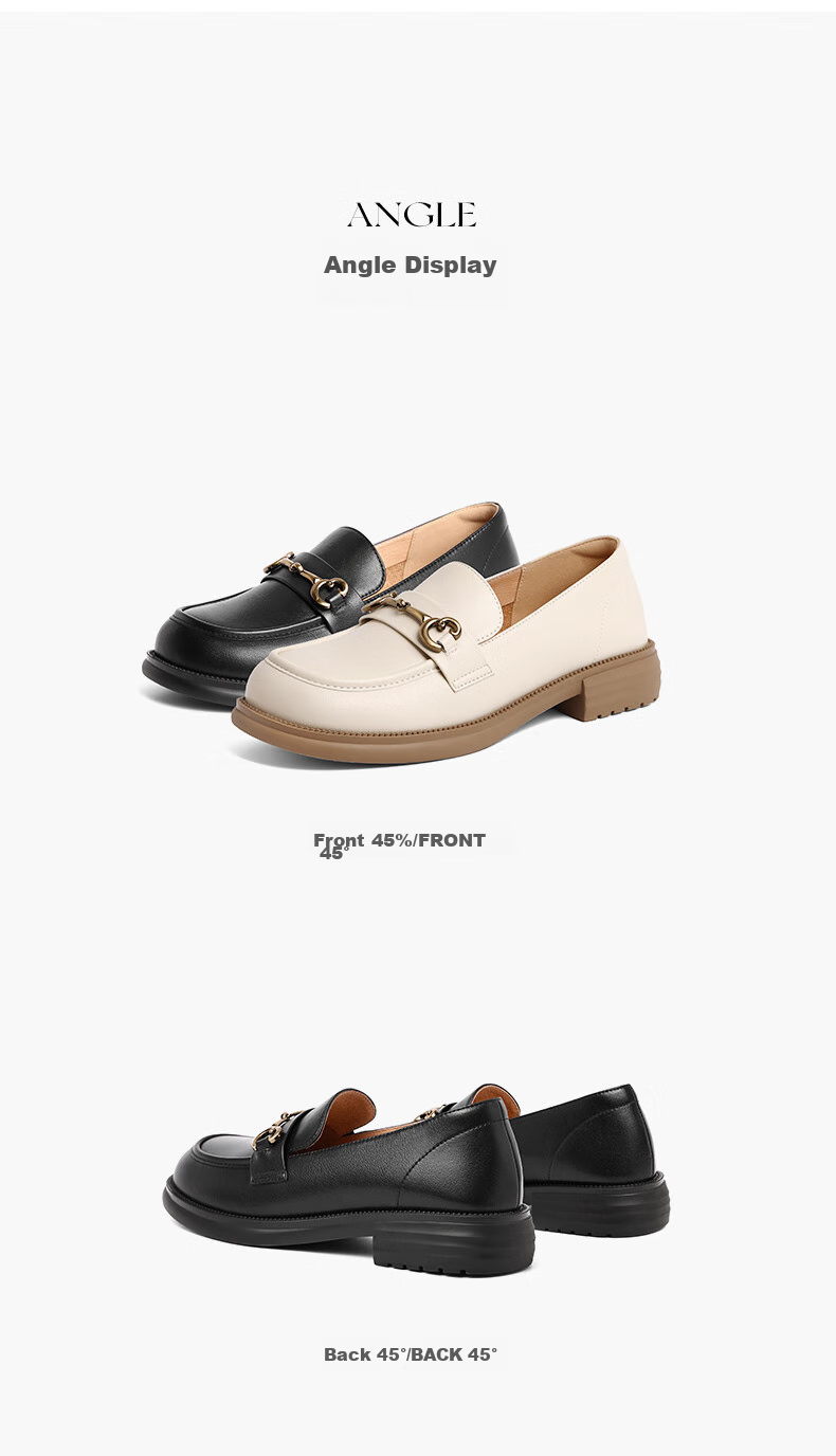 Belle Horsebit Loafers Women Spring 2026 Flat Versatile Shoes Z3B1DAA6 Black Size 34 7