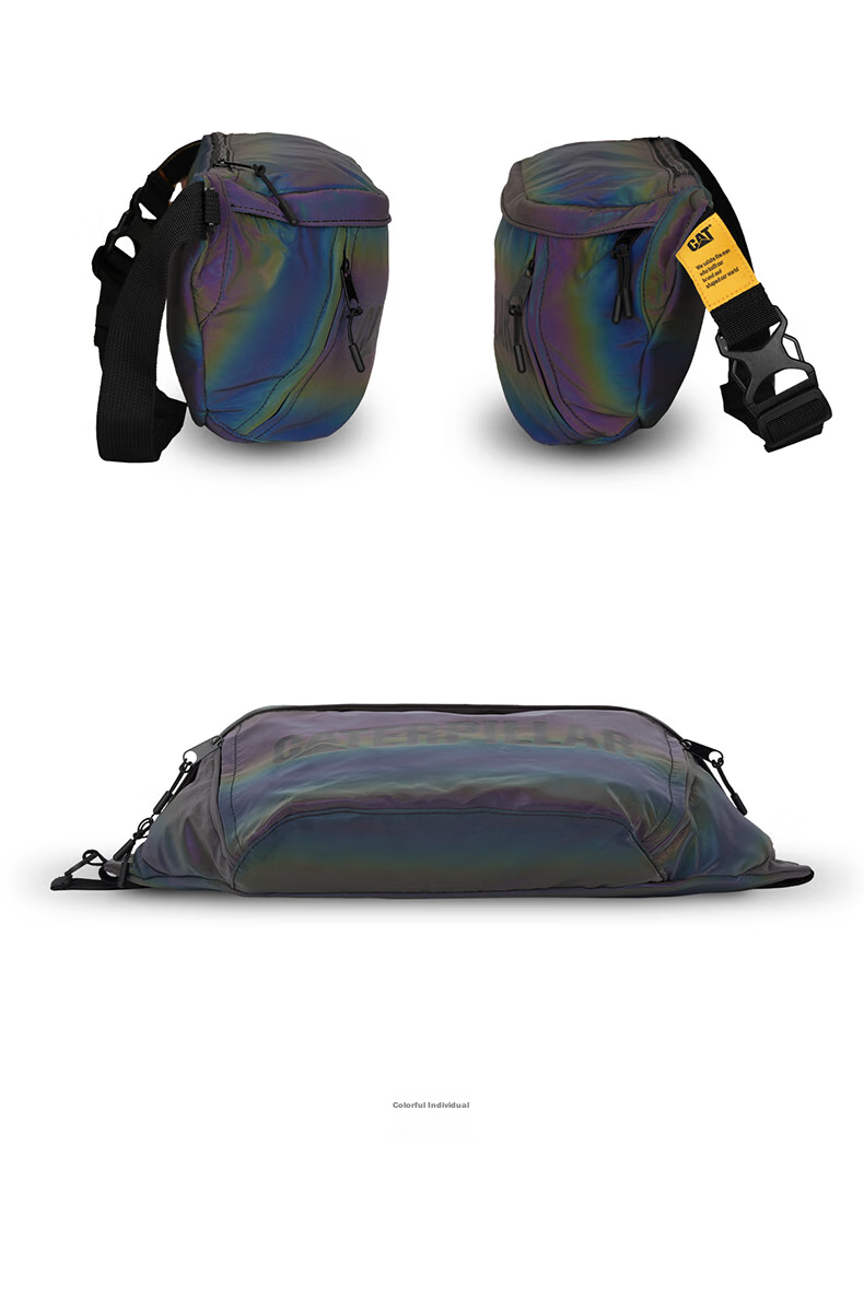 CAT Chest Bag, Trendy Crossbody Bag, Large Capacity IPad Bag, Personalized Sports Shoulder Bag, Gift, Colorful, 84261 15
