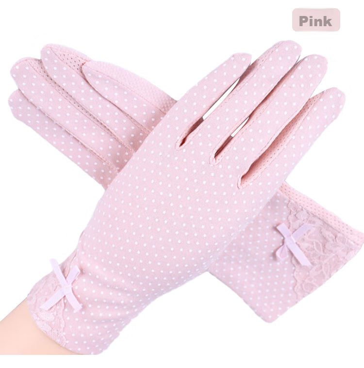 GLO-STORY Women's Gloves, Cycling Non-Slip Breathable Ladies Gloves, Thin WST014116, Deep Pink 13