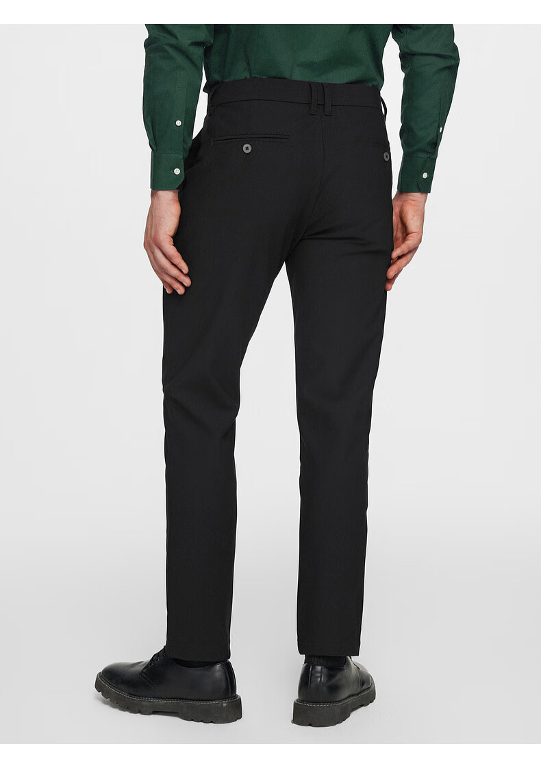 G2000 [Anti-Static] Spring And Autumn Mall Matching Business Commute Soft Comfortable Formal Dress Pants, Black, Size 32 5