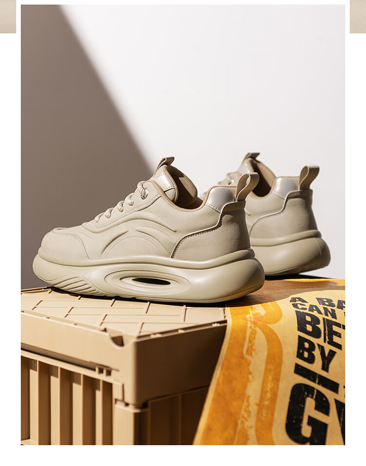 Bull Family Men's Shoes 2026 Spring New Trendy Fashion Durable Casual Soft Sole Height Increasing Versatile Sports Shoes 15