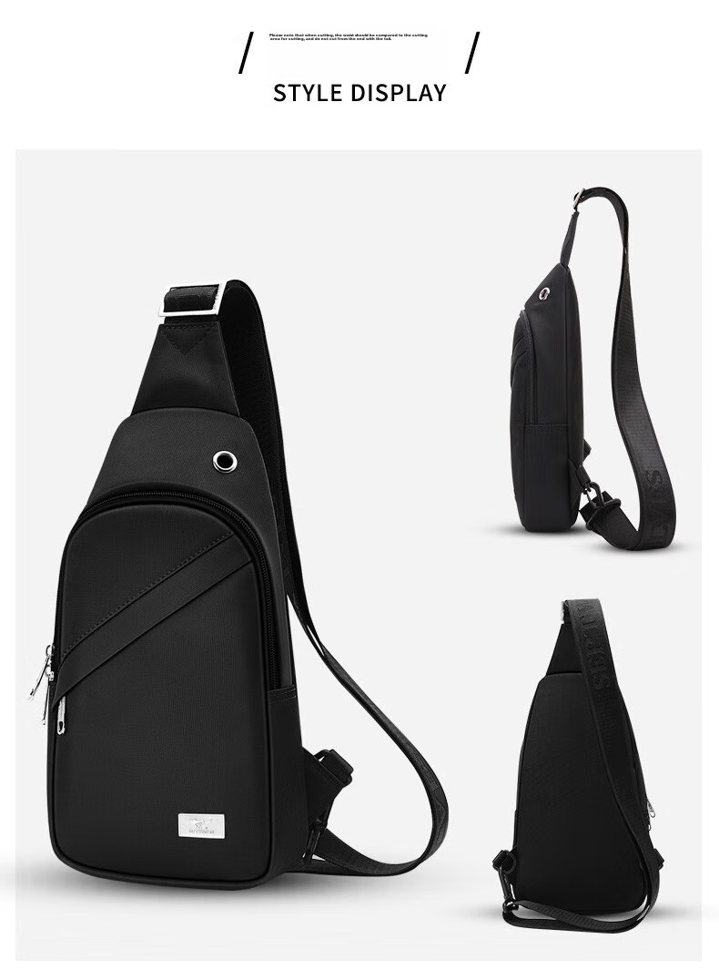 SEPTWOLVES Men's Crossbody Bag, Chest Pack, Shoulder Bag, Portable Backpack for Commuting, Phone Pouch, Trendy Casual Sports Travel Bag 17