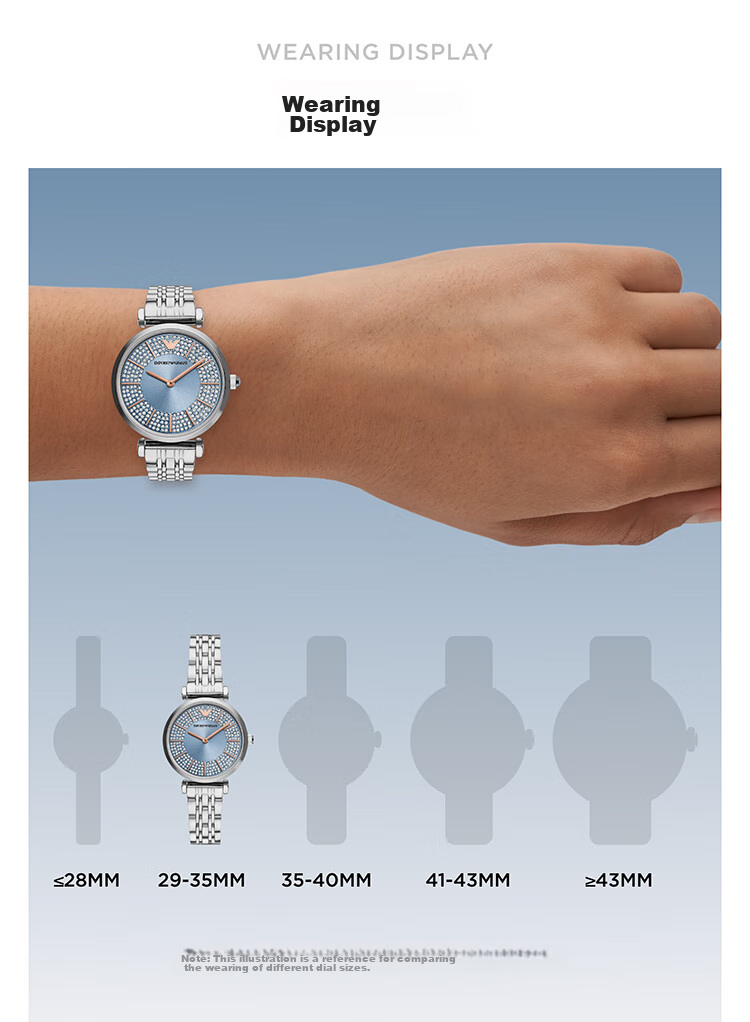 EMPORIO ARMANI Women's Starry Sky Series Quartz Fashion Wristwatch, Birthday Gift for Girlfriend, AR11594 4