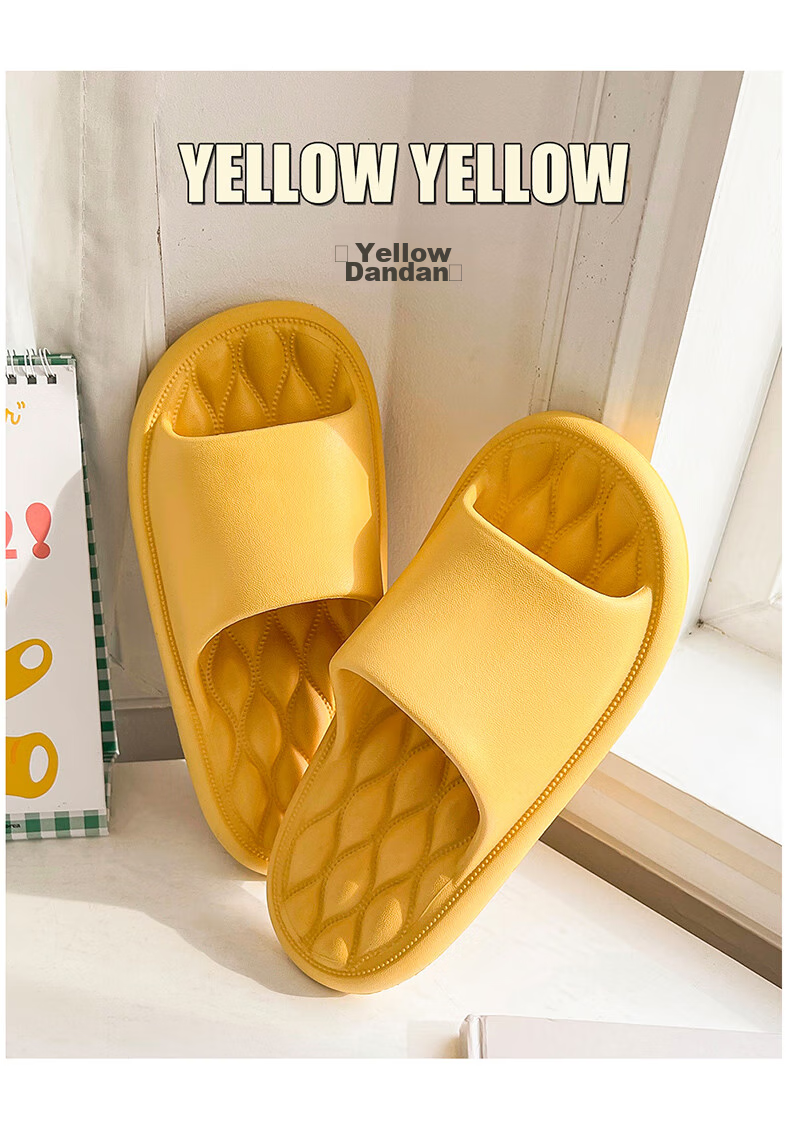 IQGD Slippers for Men And Women, Indoor And Outdoor Home Casual Simple Bathroom Slippers, Couple Style, 1819 White, Size 36-37 6