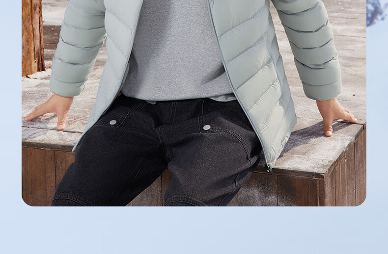 361° Men's Down Jacket Autumn Winter New Lightweight Short Warm Hooded Sports Inner Layer 652544302D-4 39