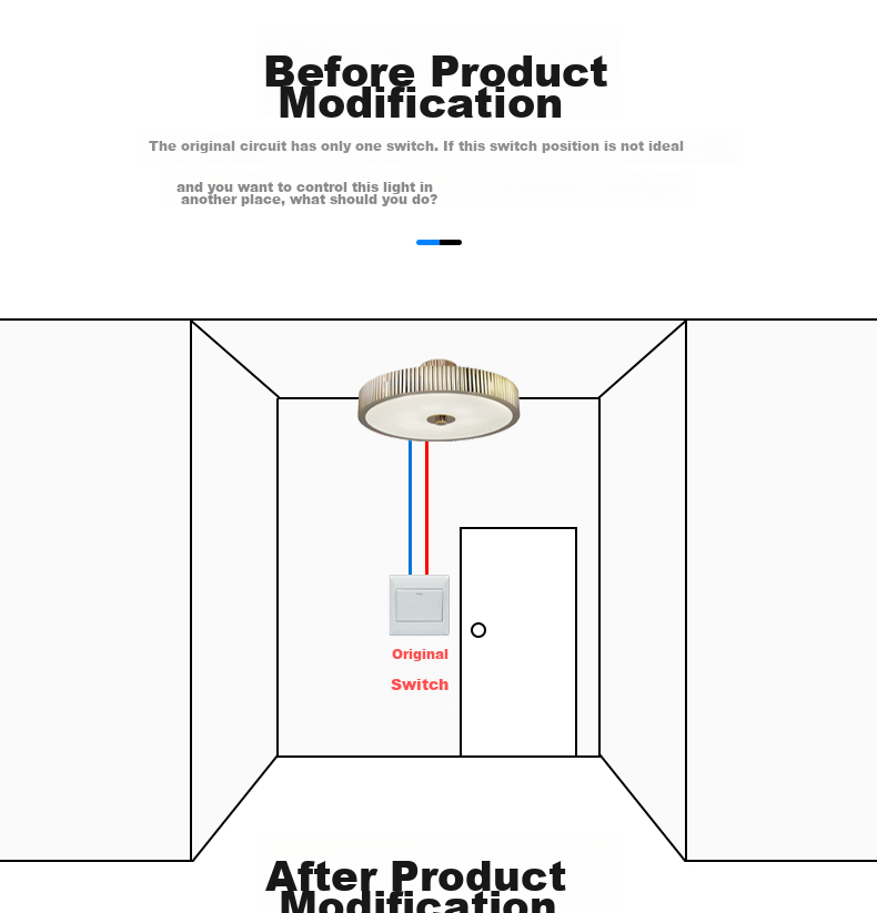 Xiya XYKGJL Smart Switch, Wireless Remote Control for Home Use, No Wiring Required, Remote Control Light Switch Device 7