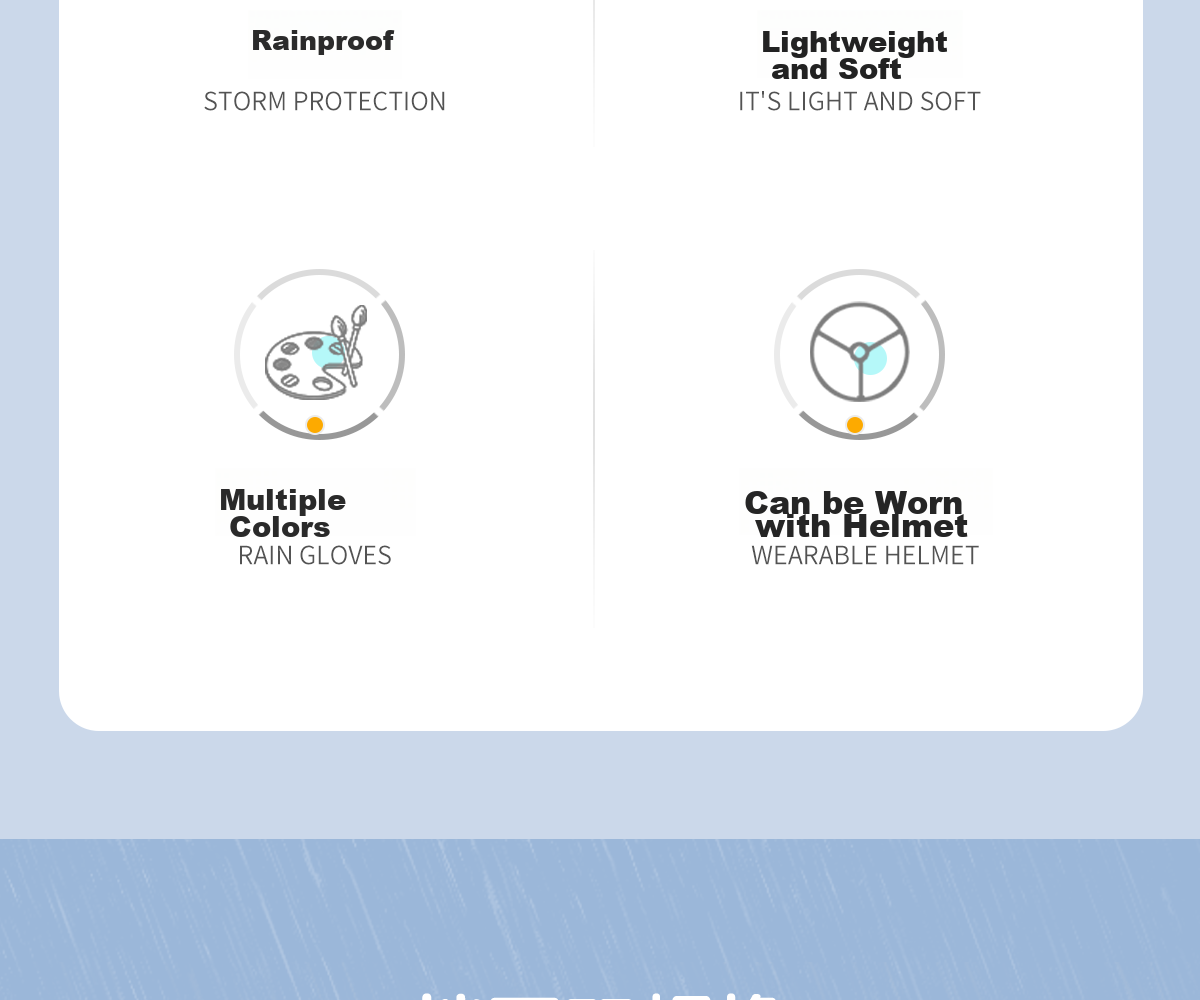 Cheguimu Electric Bicycle Raincoat, Single-Person One-Piece, for Electric Scooters And Bicycles, Riding Rain Poncho, Enlarged And Thickened, Storm-Proof Raincoat 5