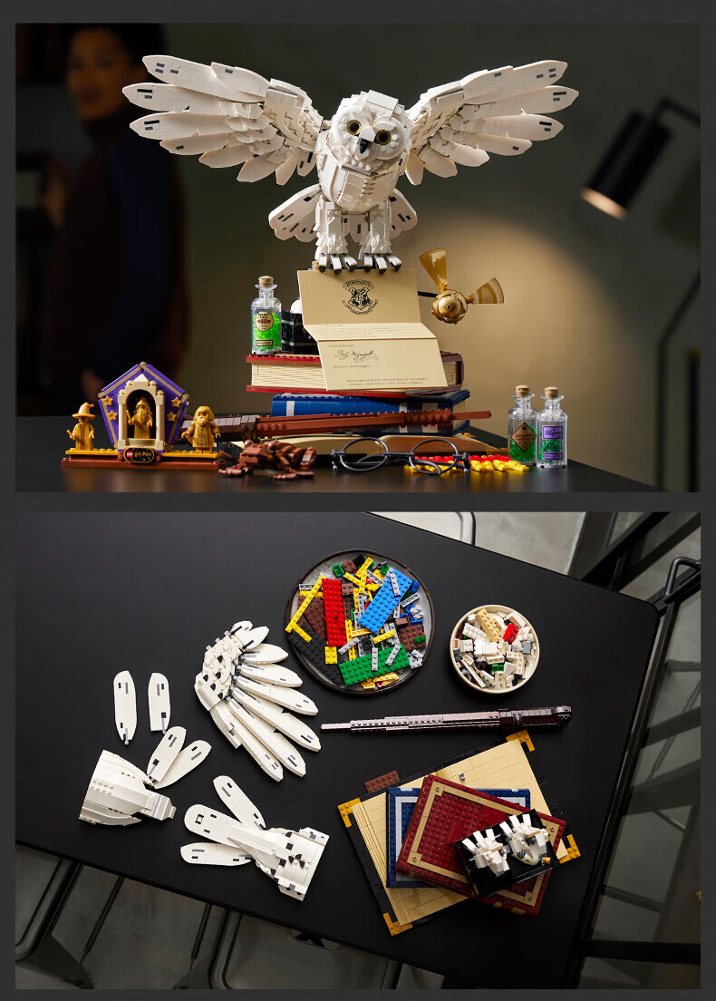 LEGO Building Blocks 76391 Hogwarts Classic Collection, Harry Potter Hedwig D2C Limited Edition, Home Decoratio 9