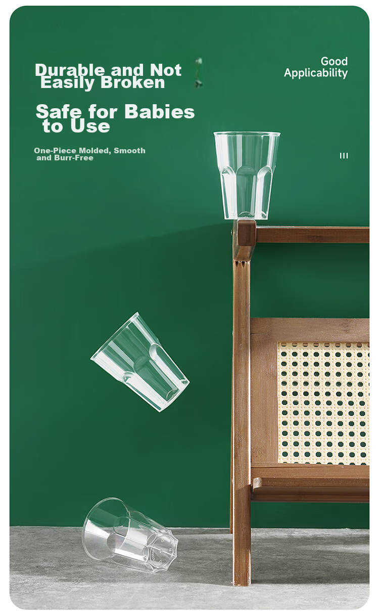 MARYYA Disposable Cups, Aviation Cups, 300ml*50 Pieces, Space Cups, Food-Grade Thickened Plastic Beverage And Tea Cups 10