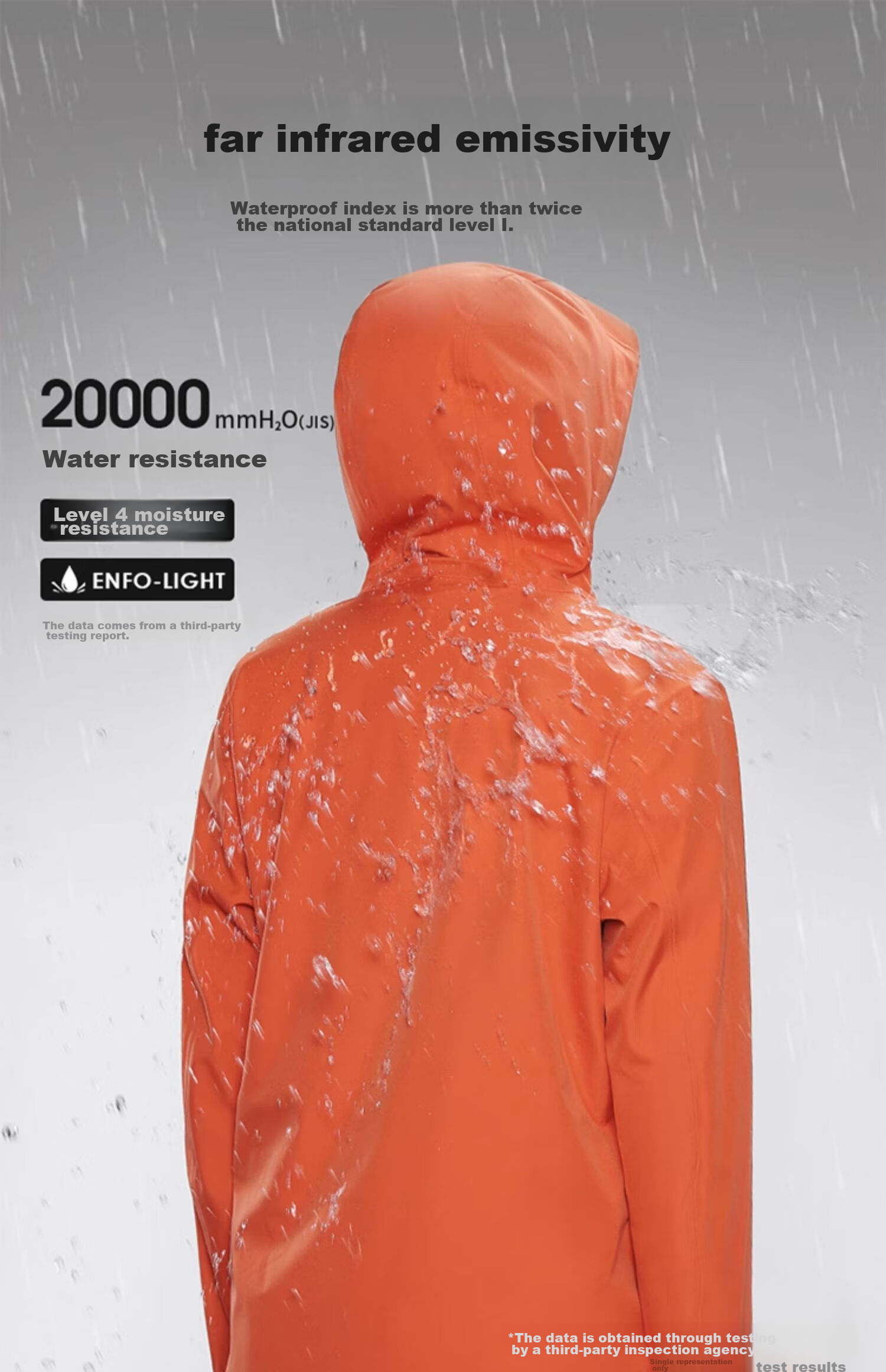 CAMEL Hardshell Jacket for Men And Women, Chinese Outdoor 3L Fully Sealed Waterproof Rainproof Orange Hiking Mountaineering Coat O189 10